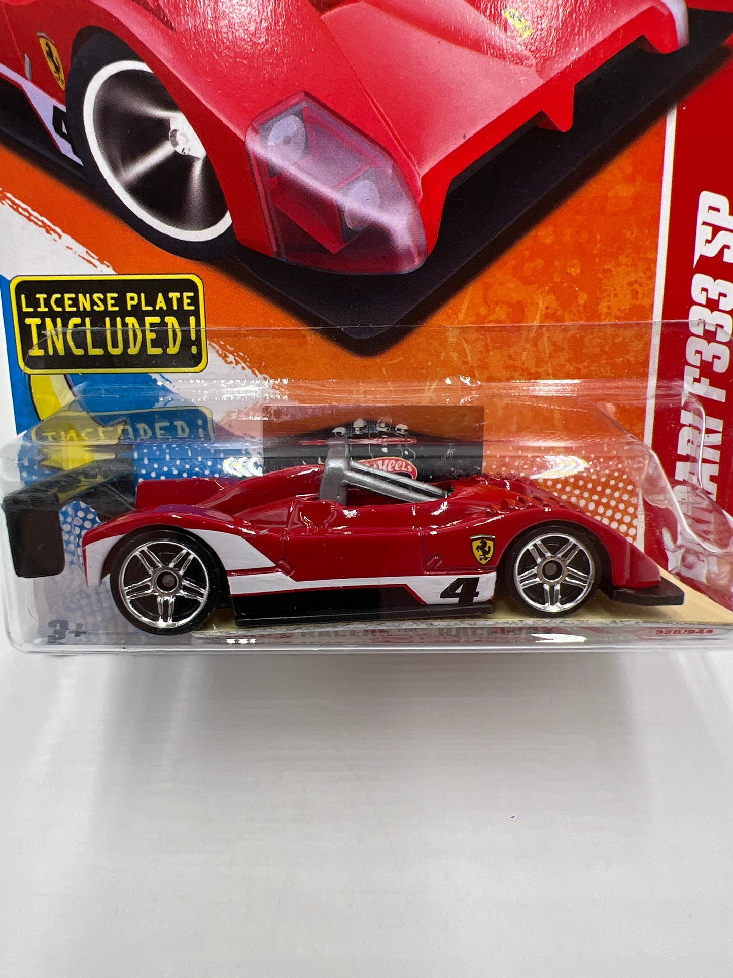 2011 Hot Wheels Thrill Racers Raceway #220 Ferrari F333 SP Red W/License Plate SR