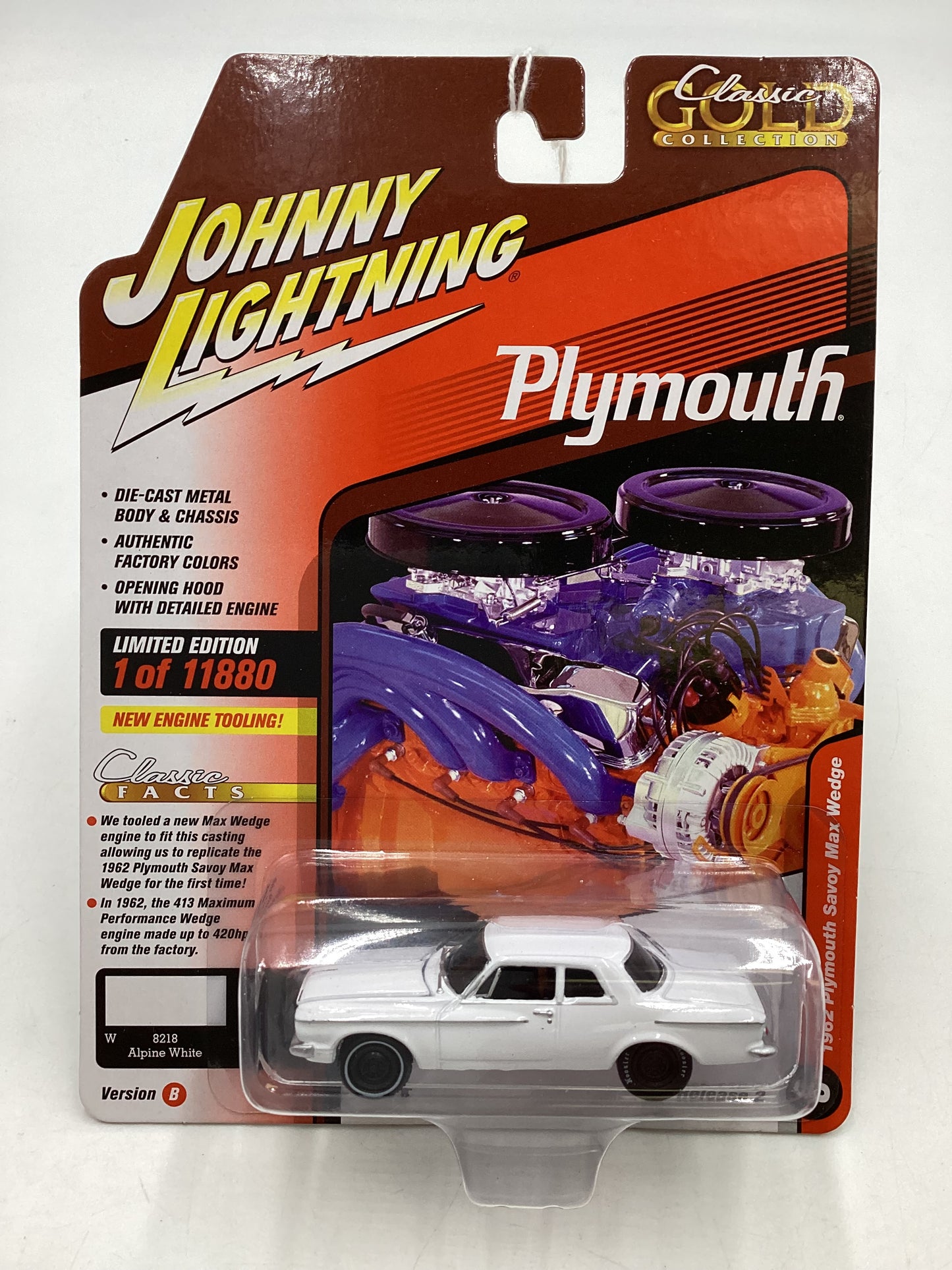 Johnny Lightning Plymouth 1962 Plymouth Savoy Max Wedge 221C