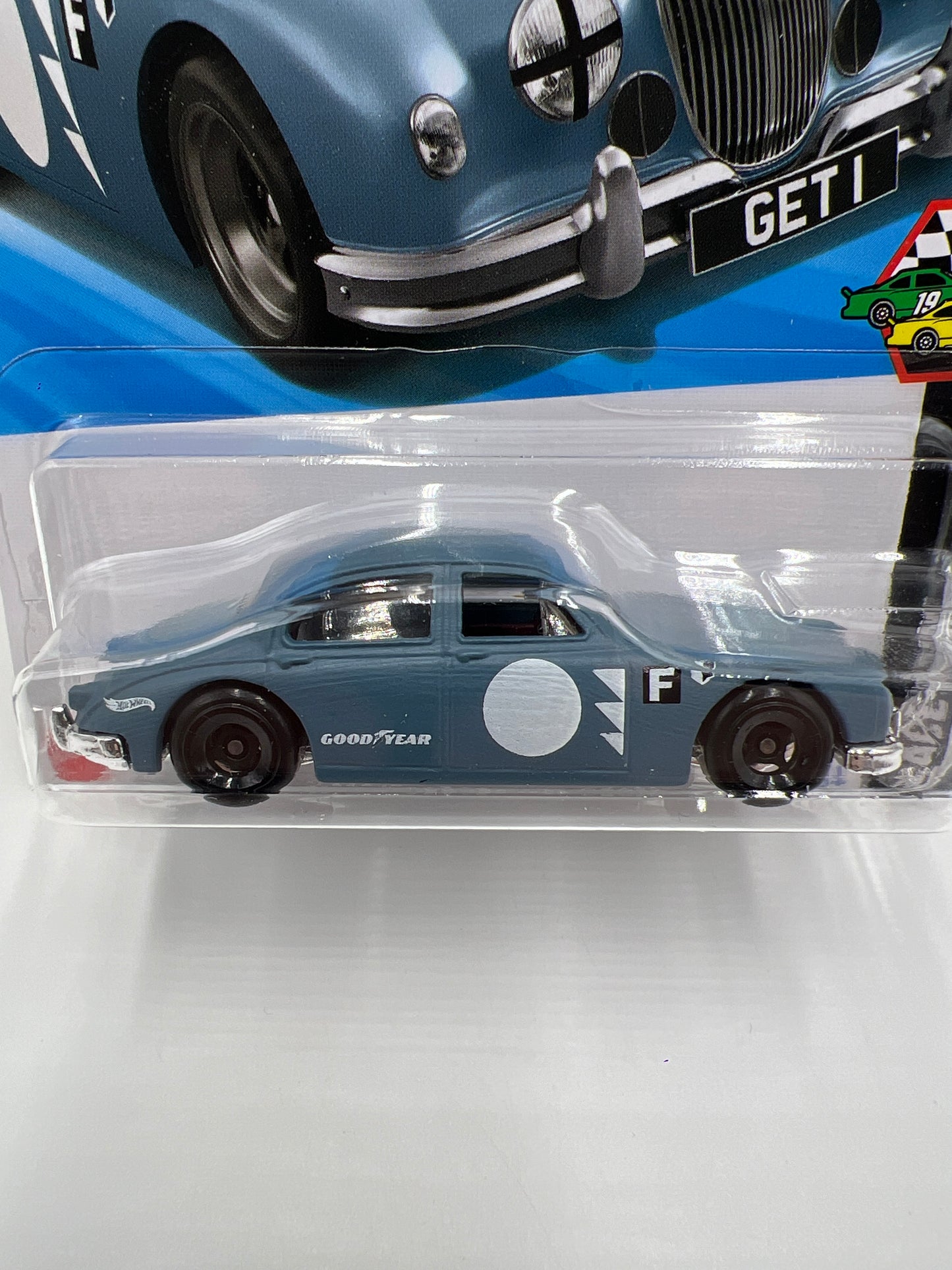 2025 Hot Wheels M Case Race Day #75 Jaguar MK1 Blue 66C