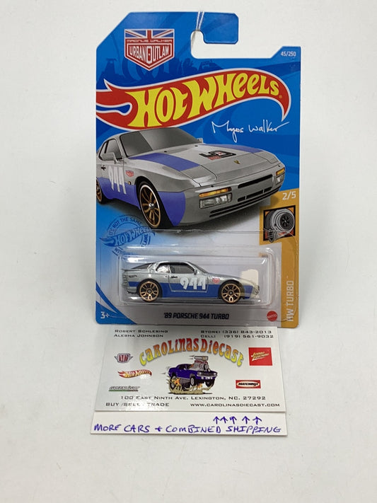 2021 hot wheels  #45 89 Porsche 944 Turbo Grey 98E