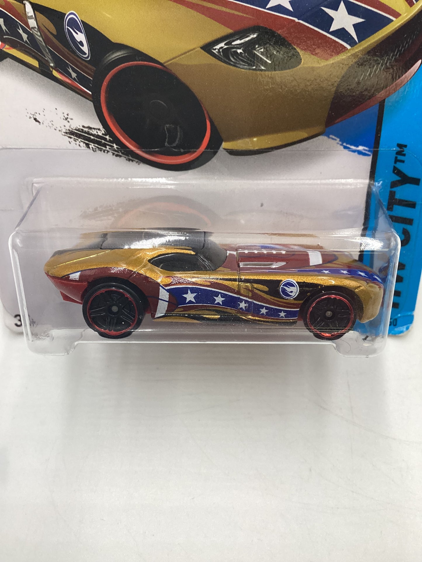 2015 Hot Wheels Treasure Hunt #69 Fast Felion Gold US Card