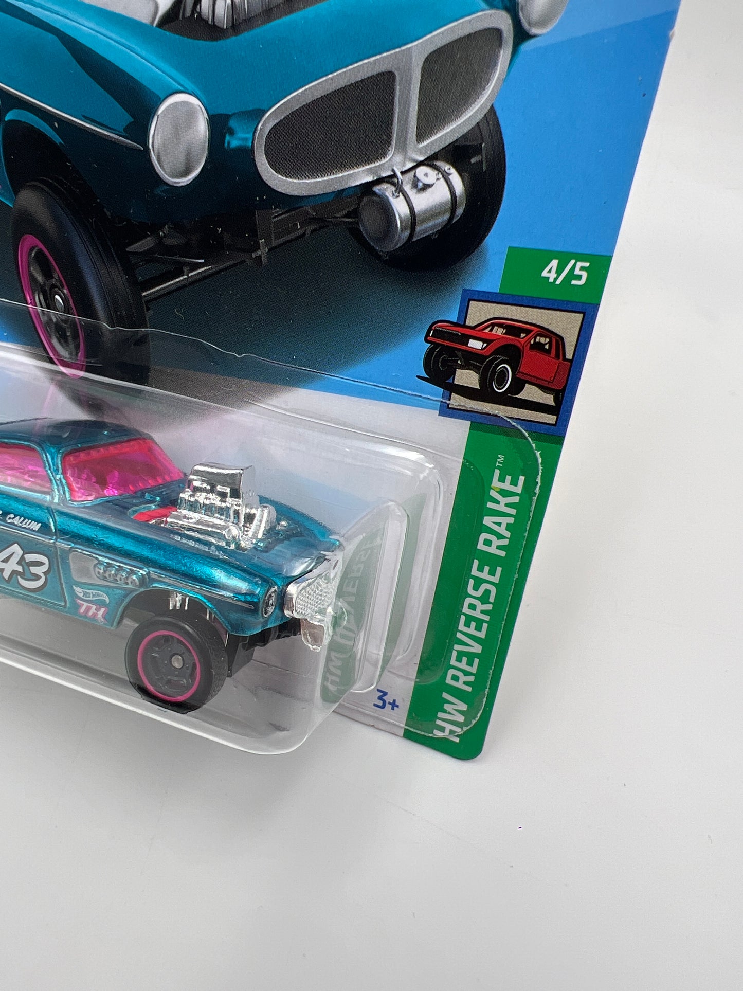 2024 Hot Wheels Super Treasure Hunt #153 Volvo P1800 Gasser Blue W/Protector