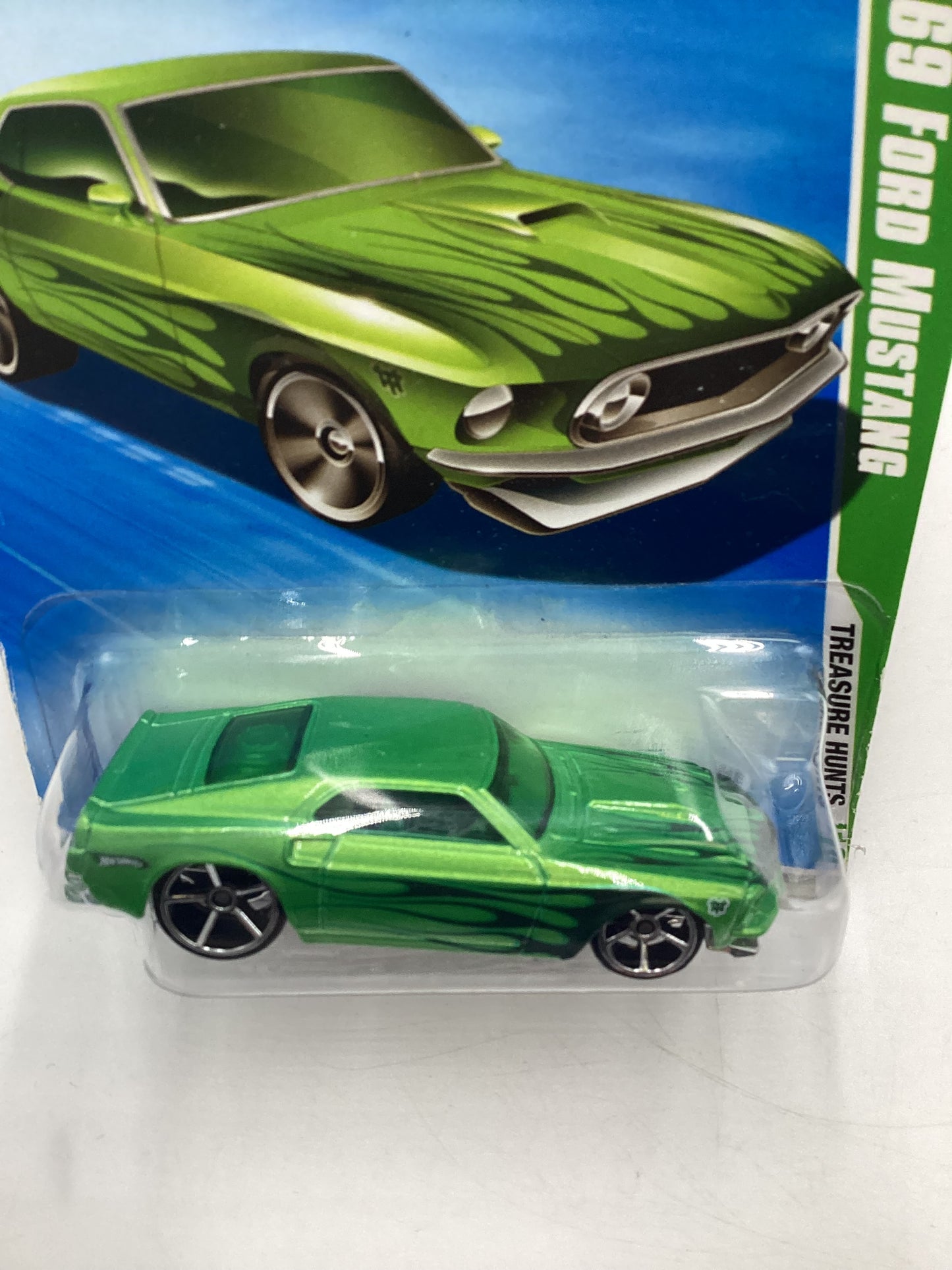 2010 Hot Wheels #56 69 Ford Mustang Treasure Hunt