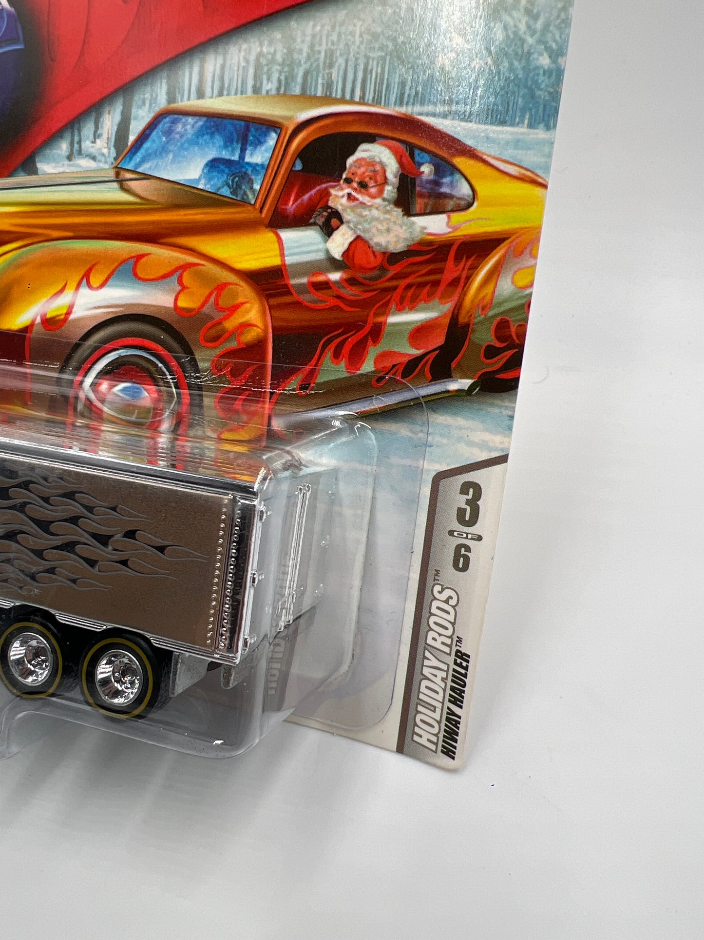 2007 Hot Wheels Holiday Rods #3 Hiway Hauler Gold W/Real Riders 245G