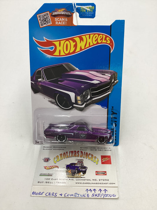 2015 Hot wheels HW City #18 71 El Camino Purple 15G