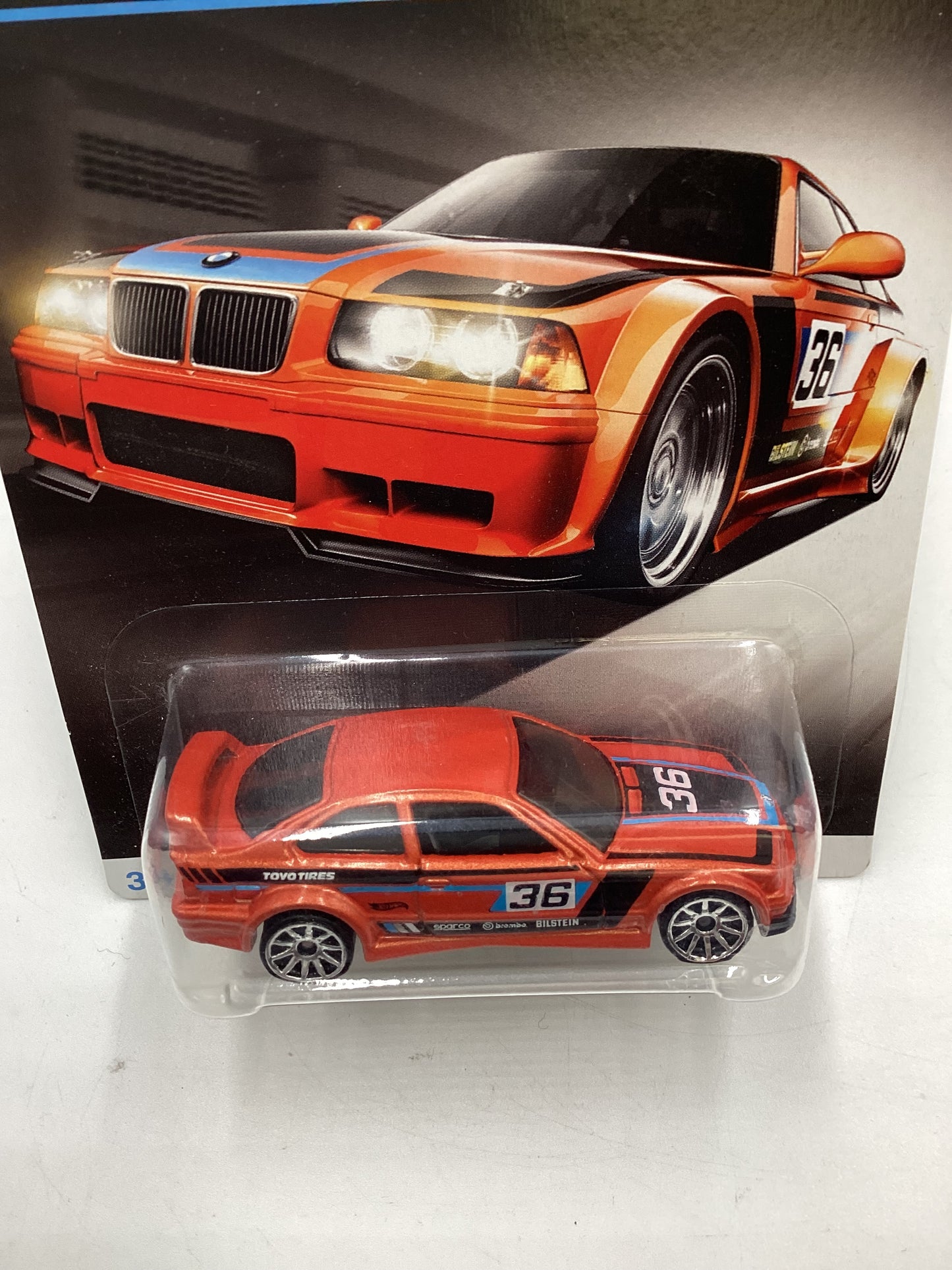 Hot Wheels BMW Series #3 BMW E36 M3 Race Orange Walmart Exclusive SR