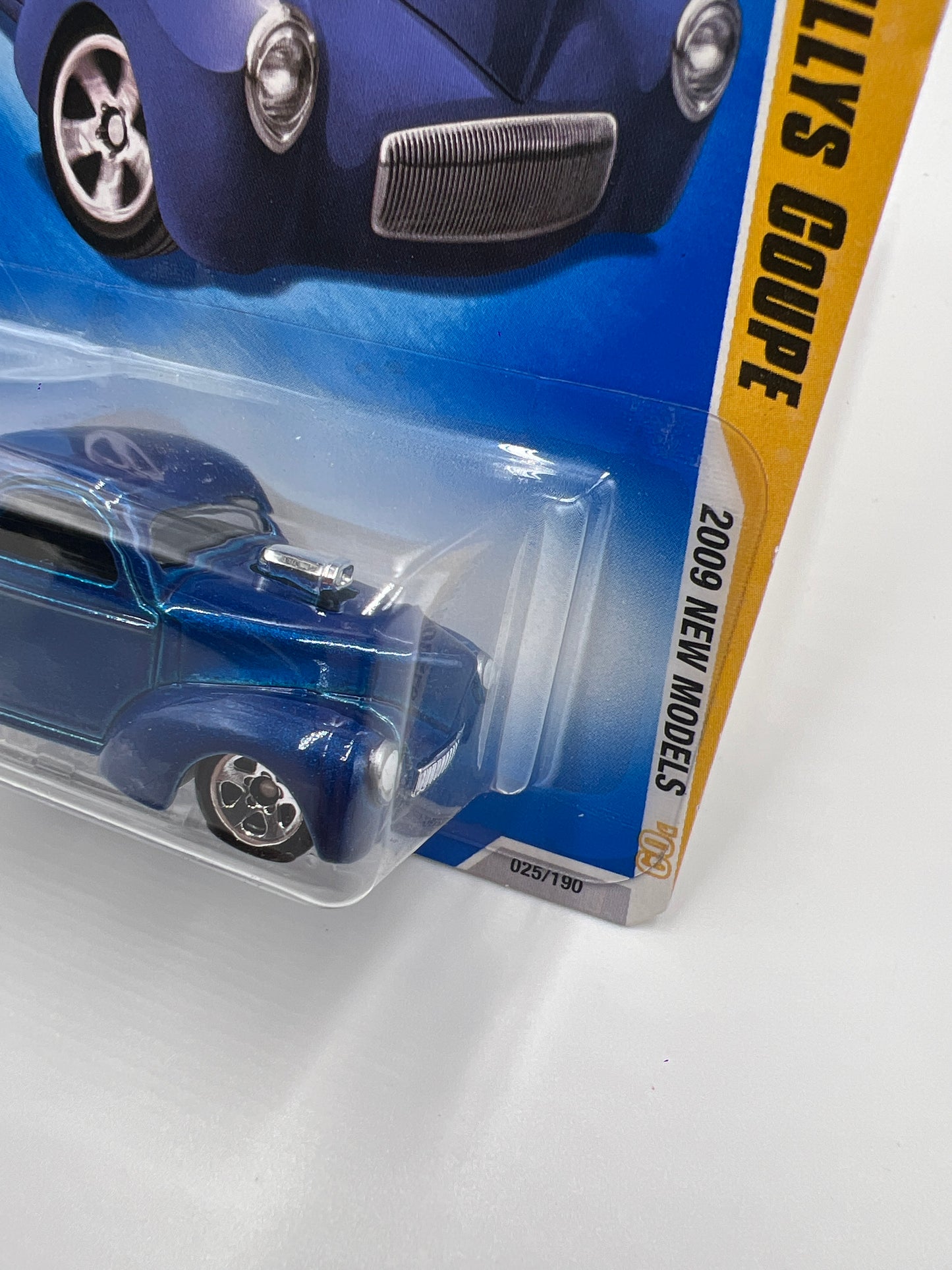 2009 Hot Wheels New Models #25 Custom 41 Willys Coupe Blue 34F