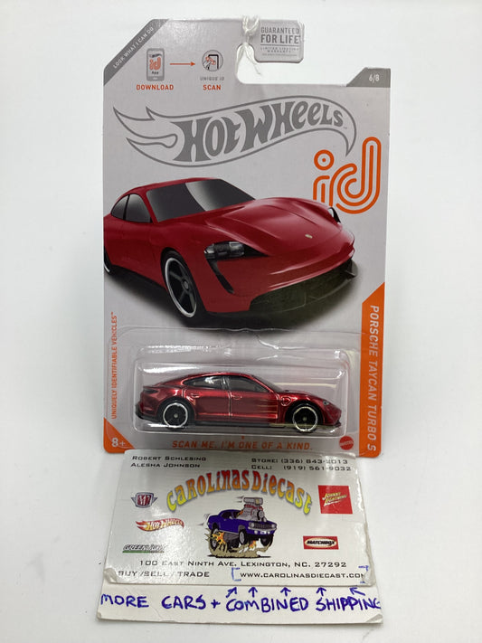 2021 Hot Wheels ID #6 Porsche Taycan Turbo S Red Chase 160A