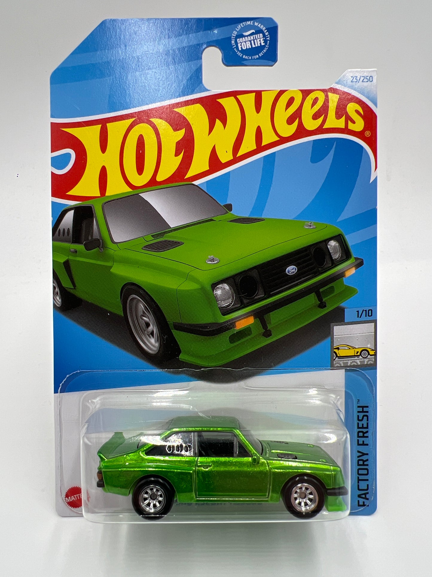 2024 Hot Wheels Super Treasure Hunt Ford Escort RS2000 Green W/Protector