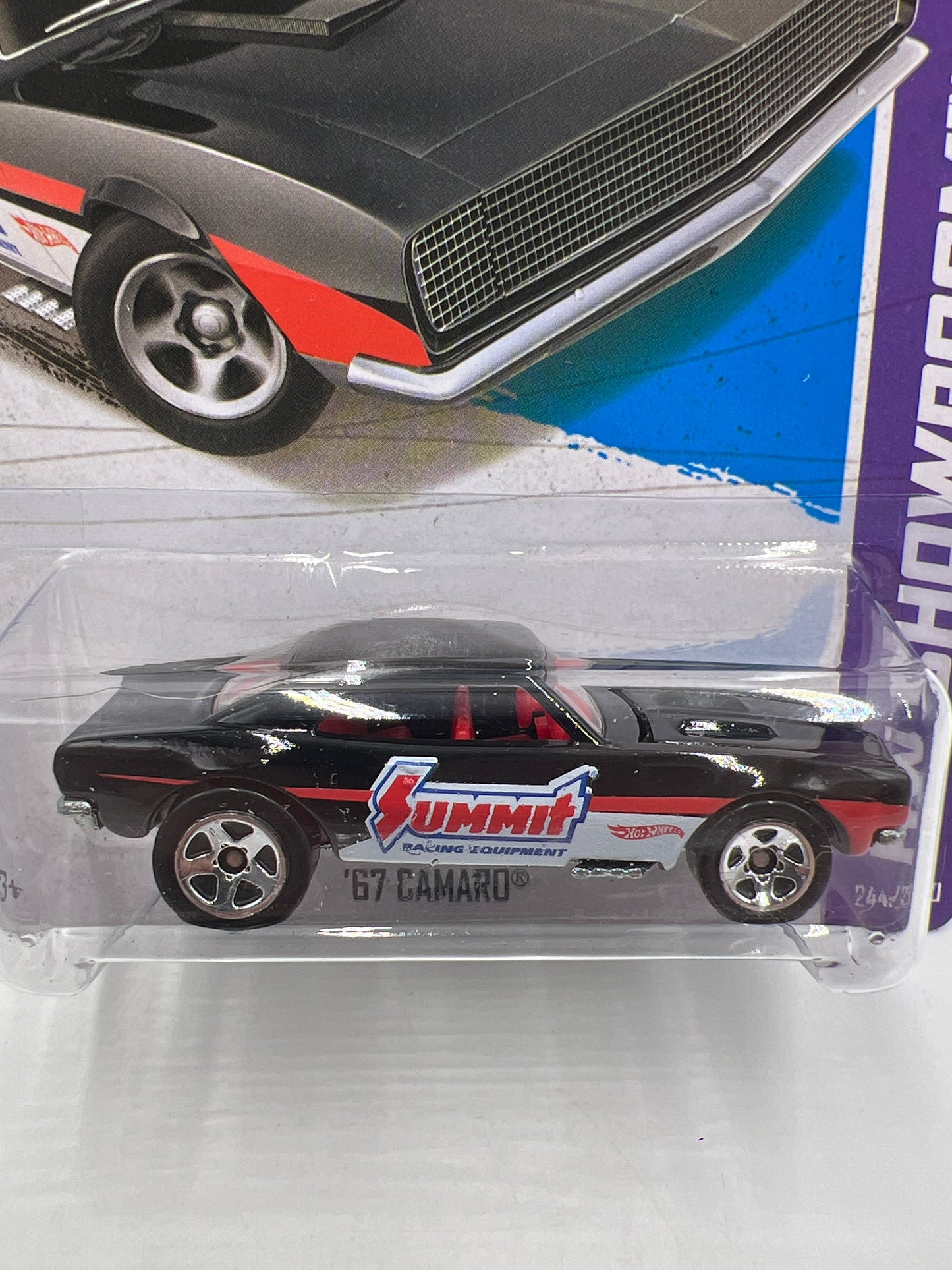 2013 Hot Wheels Factory Sealed Super Treasure Hunt & Regular #244 67 Camaro Black Summit W/Protector