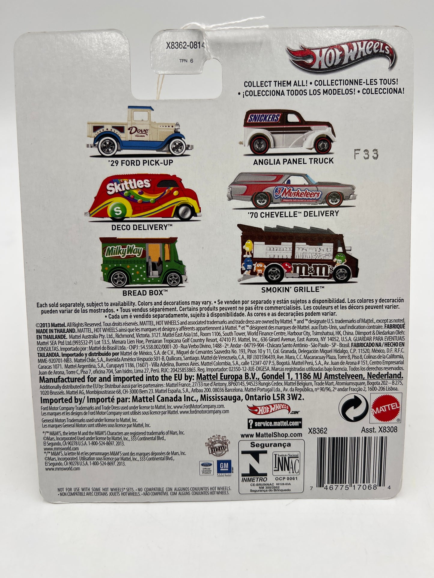 Hot Wheels Pop Culture M&Ms Smokin Grille 264F