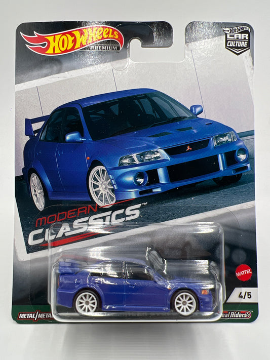 Hot Wheels Premium Modern Classics #4 Mitsubishi Lancer Evolution VI Blue 254A