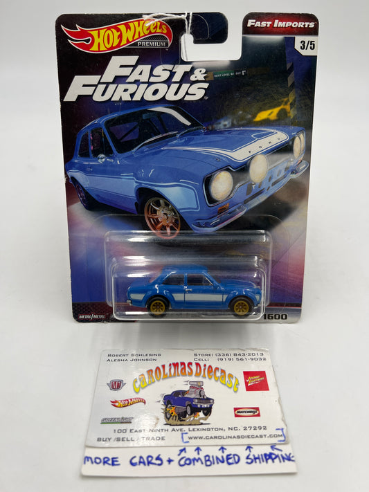 Hot Wheels Fast & Furious Fast Imports #3 1970 Ford Escort RS 1600 248B