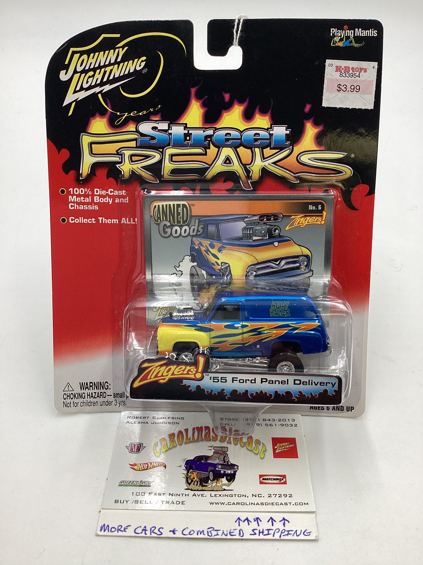 Johnny lightning Street freaks zingers #6 55 Ford Panel Delivery Canned Goods 190D