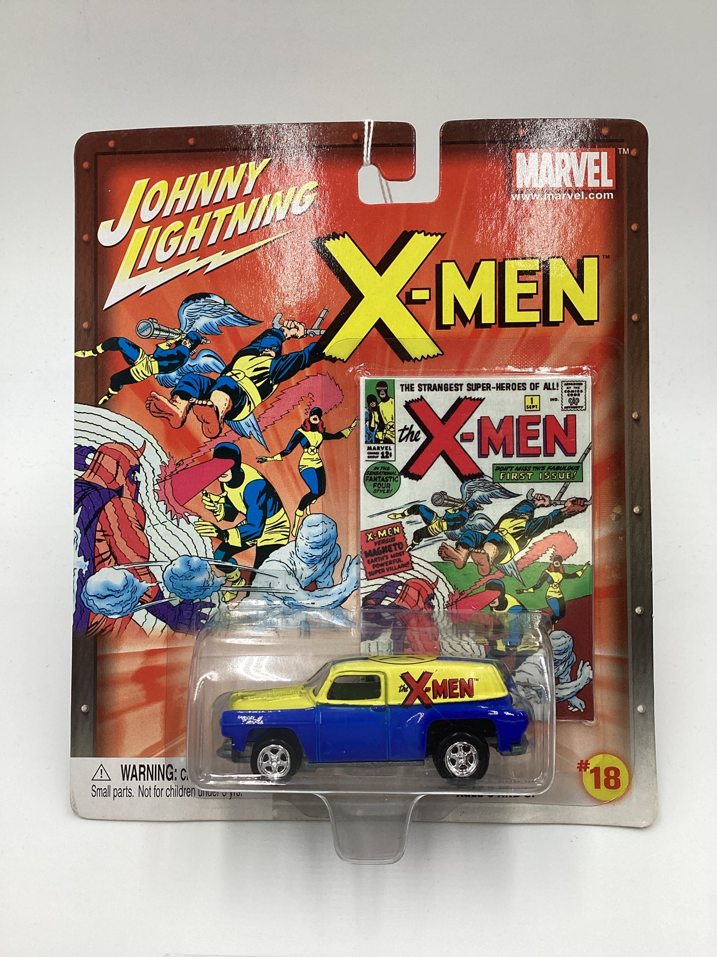 Johnny Lightning Marvel X-Men #18 54 Chevy Panel Van Blue 230A