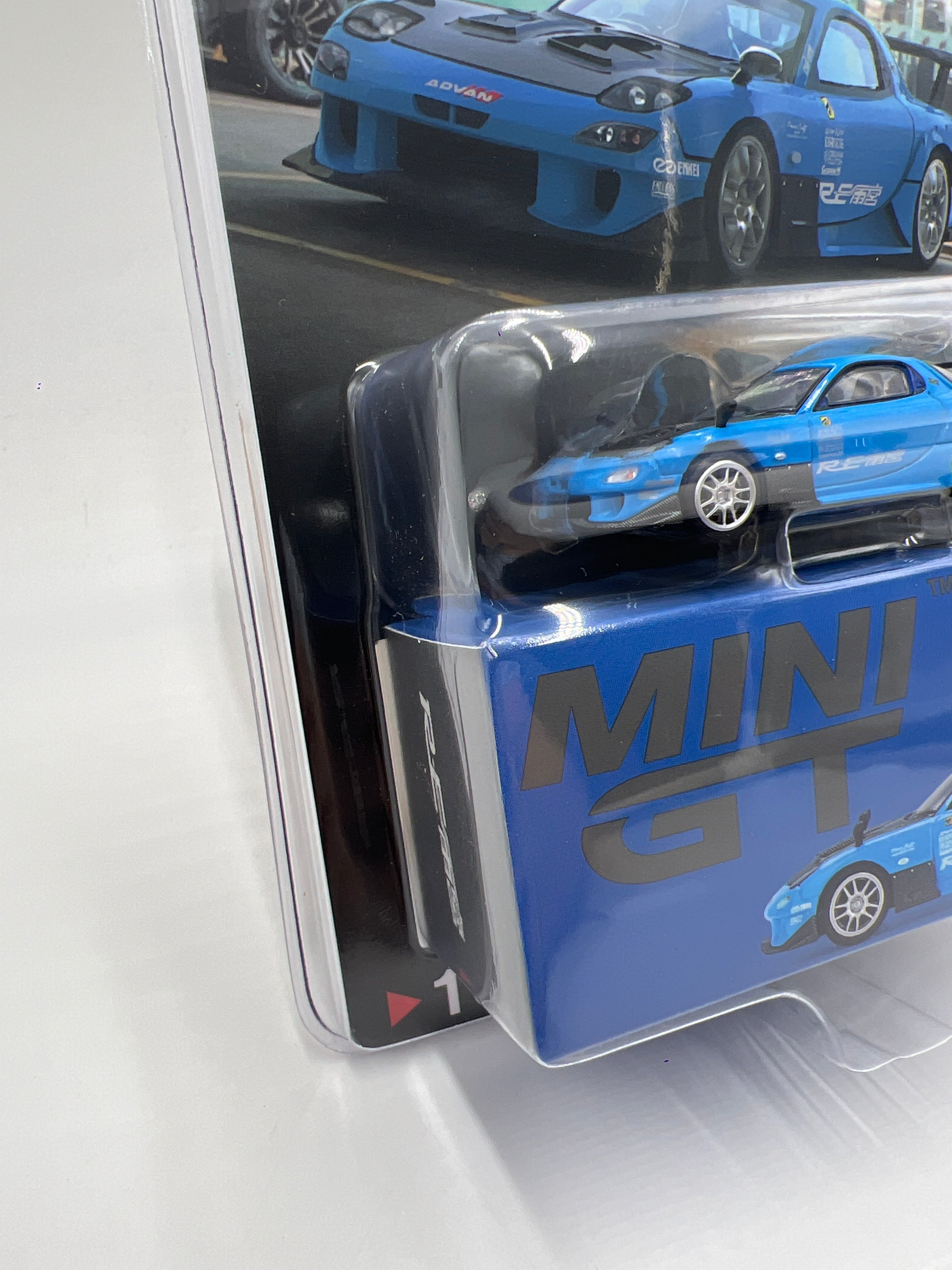 Mini GT #1046 Mazda RX-7 RE-Amemiya 20B NA 3ROTOR-7 Blue