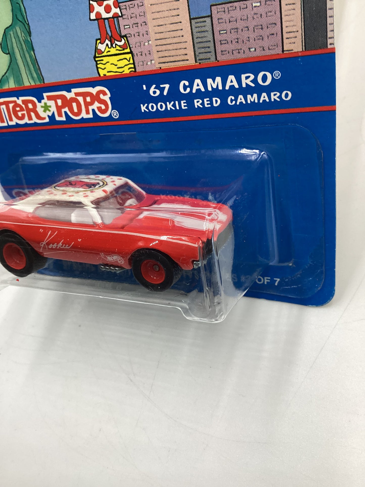 Hot Wheels Special Edition Otter Pops 67 Camaro Kookie Red W/Protector