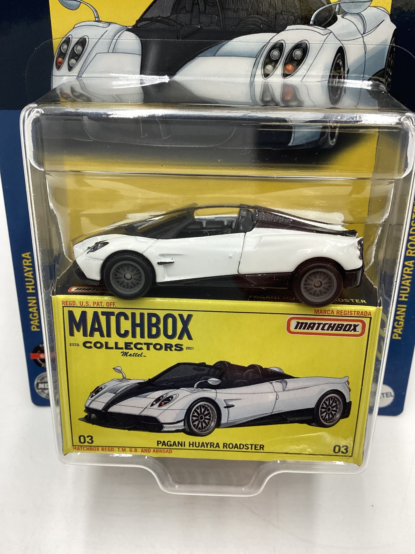 Matchbox Collectors #3 Pagani Huayra Roadsters White 172J