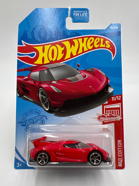 2021 Hot Wheels Target Exclusive Red Edition #86 2020 Koenigsegg Jesko Red