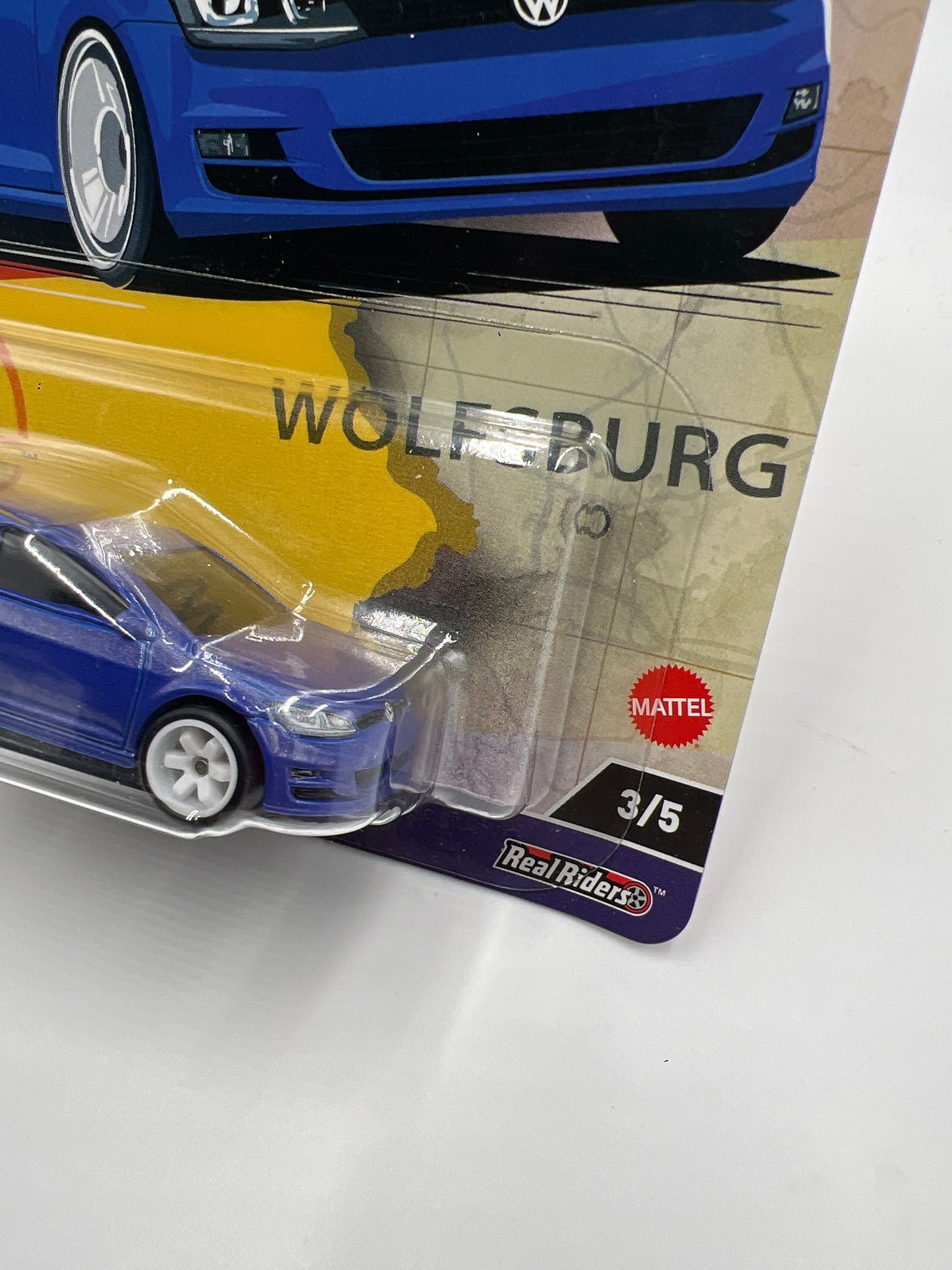 Hot Wheels Car Culture World Tour #3 Volkswagen Golf MK7 Blue 242B