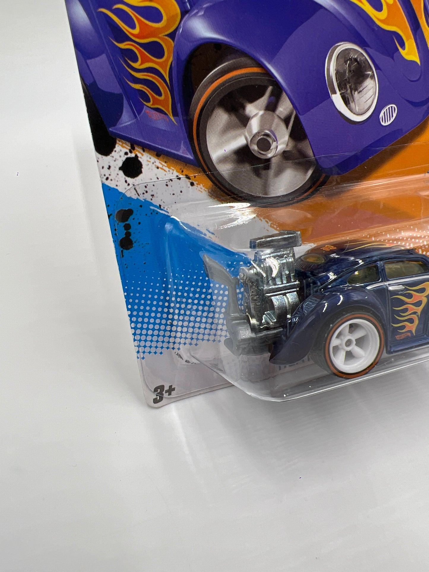 2012 Hot Wheels Super Treasure Hunt #151 Volkswagen Beetle Blue W/Protector