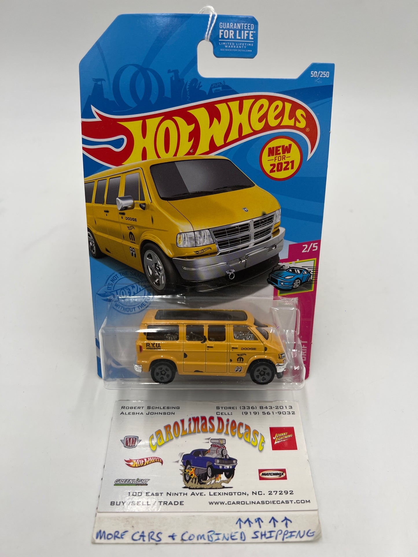 2021 Hot Wheels Drift #50 Dodge Van Yellow 40H