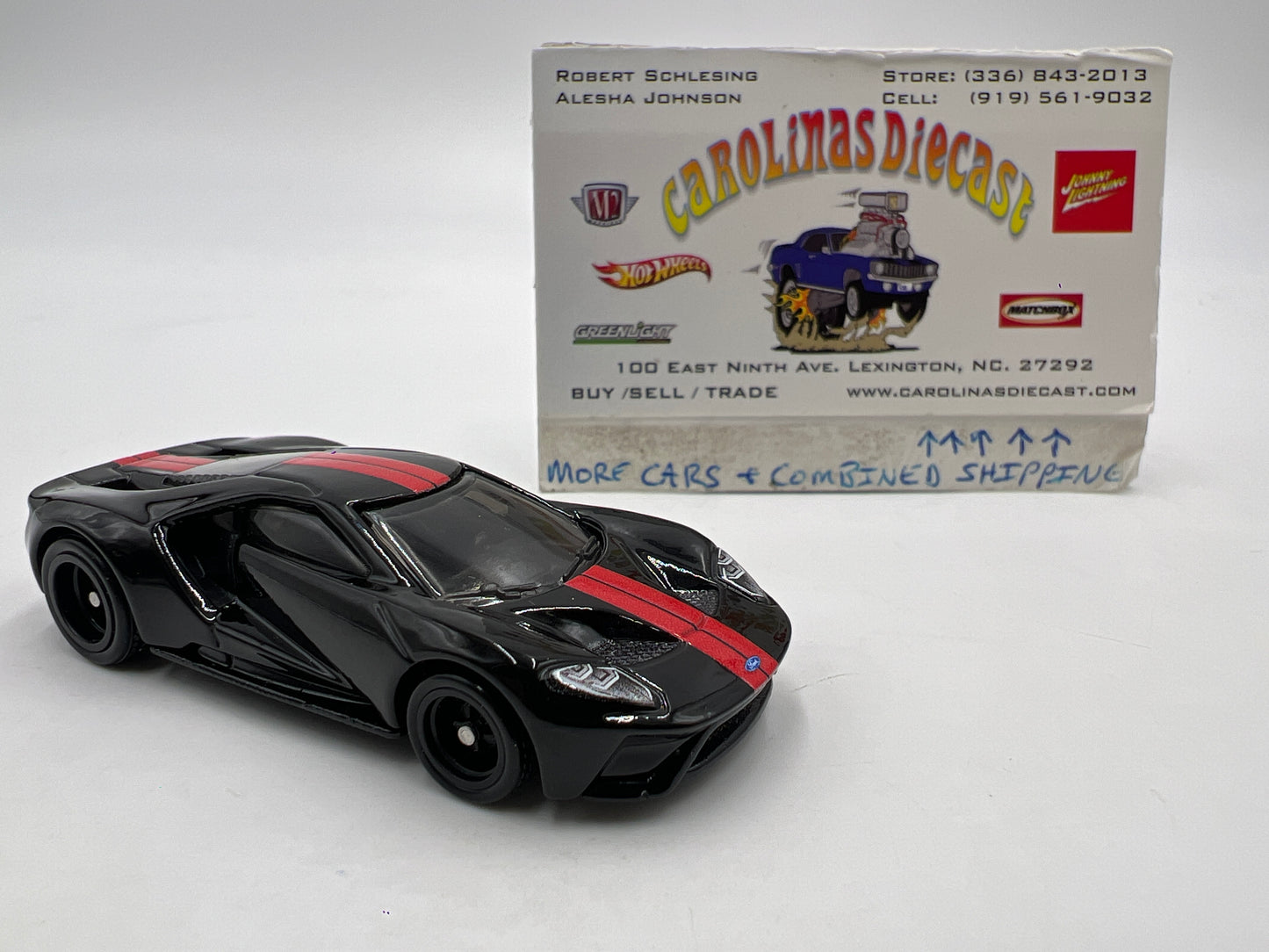 Hot Wheels Diorama Premium 17 Ford GT Black Loose