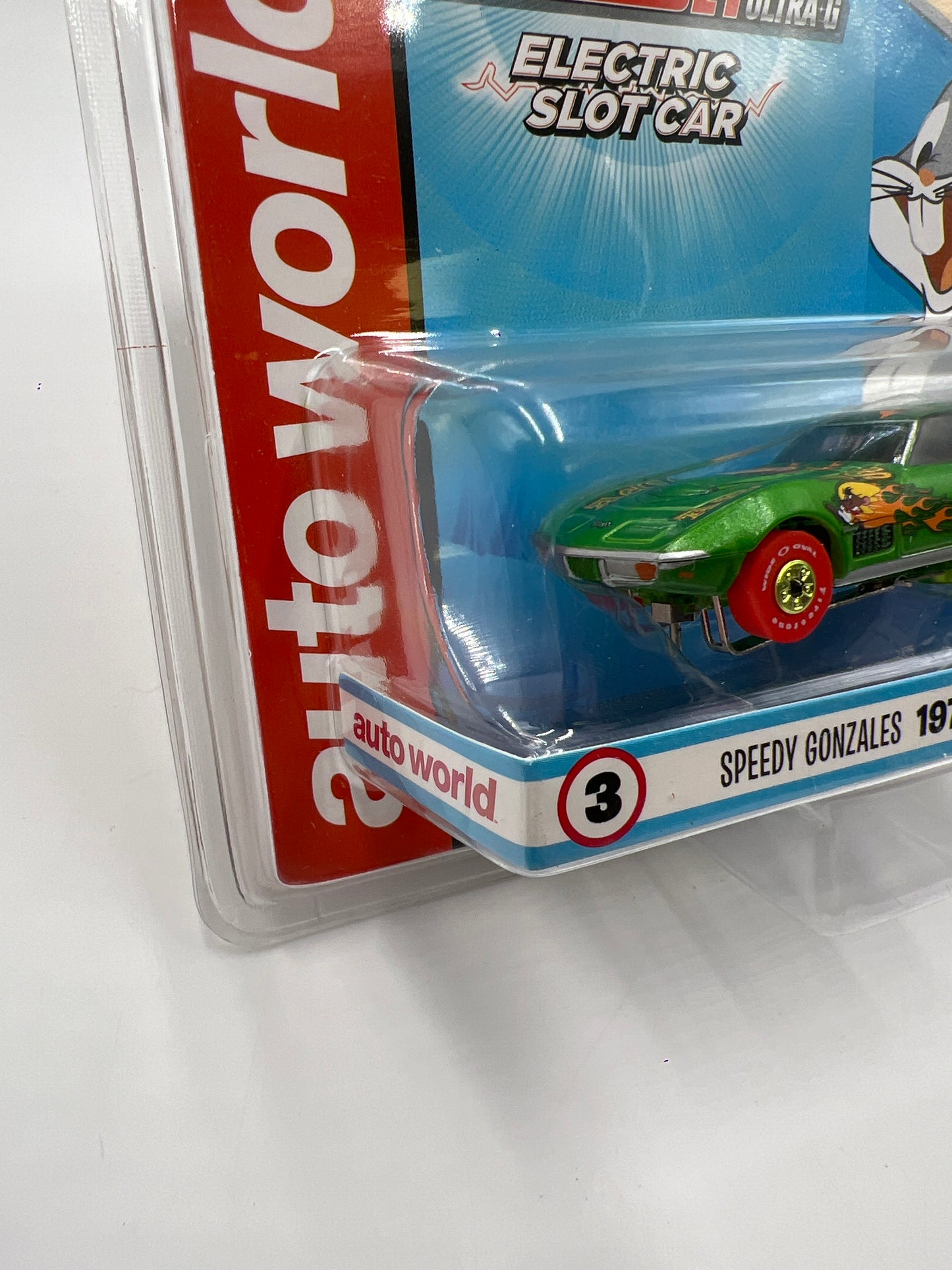Auto World Thunderjet Ultra G Looney Tunes Speedy Gonzales 1970 Chevy Corvette Electric Slot Car 178G