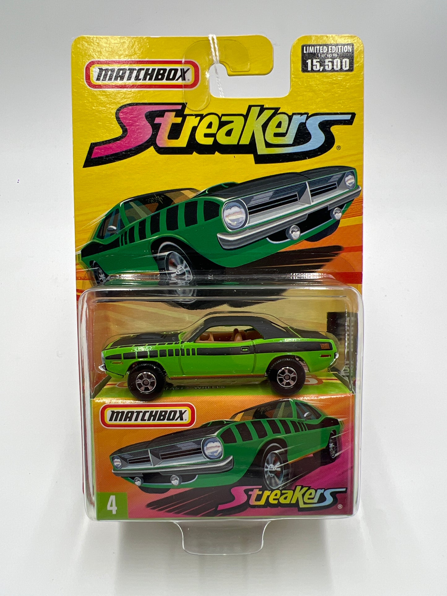 Matchbox Streakers #4 Plymouth Hemi Cuda Green 170G