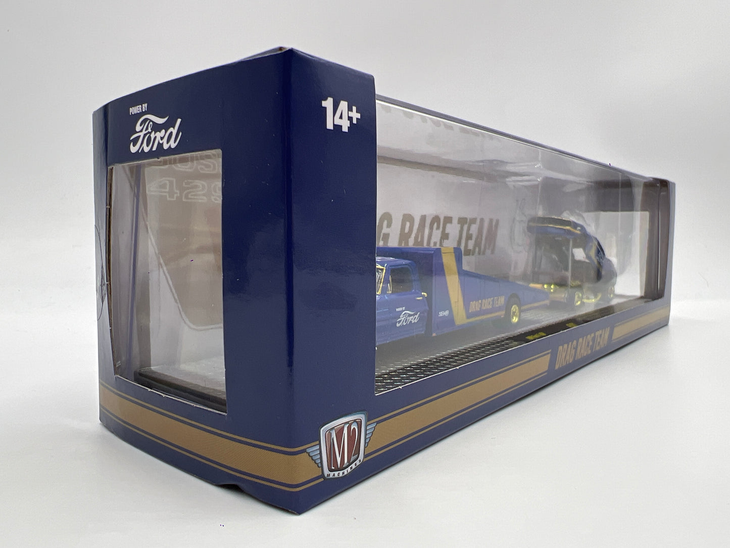 M2 Machines SEMA 2023 CHASE 1/600 Drag Race Team 1969 Ford F-350 & 1969 Ford Mustang Funny Car FL01