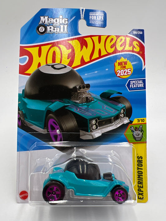2025 Hot Wheels Q Case Experimotors #188 Decidedly Go Magic 8 Ball 121E