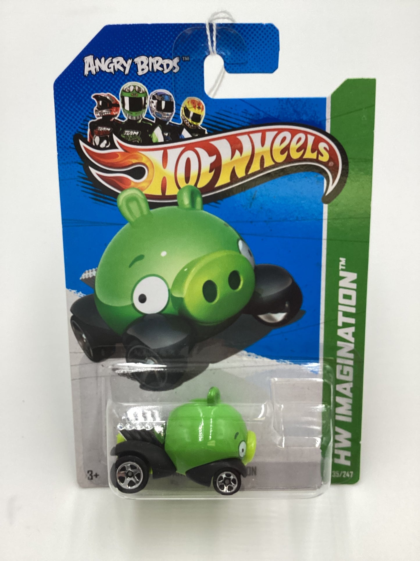 2012 Hot Wheels #35 Angry Birds Minion Green 121F