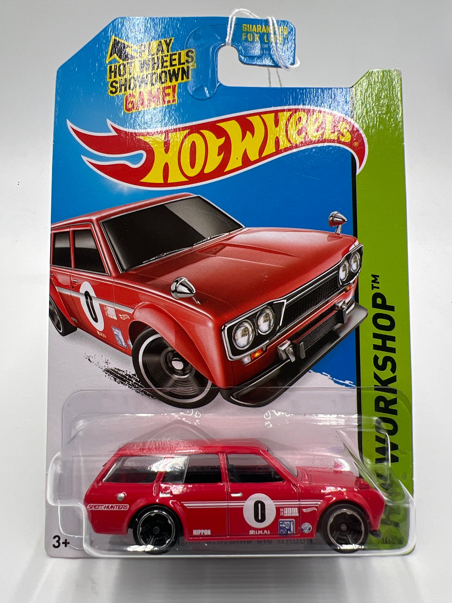 2014 Hot Wheels Workshop #206 71 Datsun Bluebird 510 Wagon Red (Smooth Grille) 88D