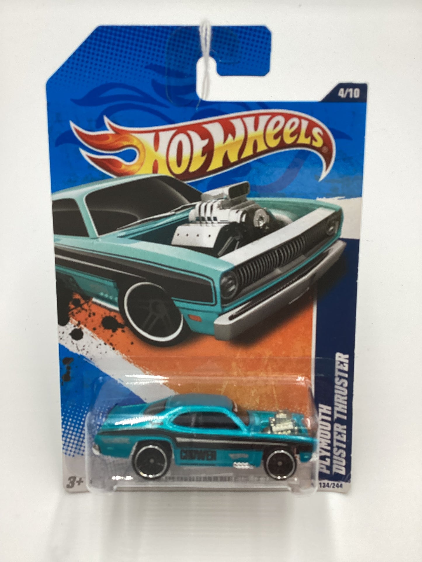 2011 Hot Wheels #134 Plymouth Duster Thruster Blue