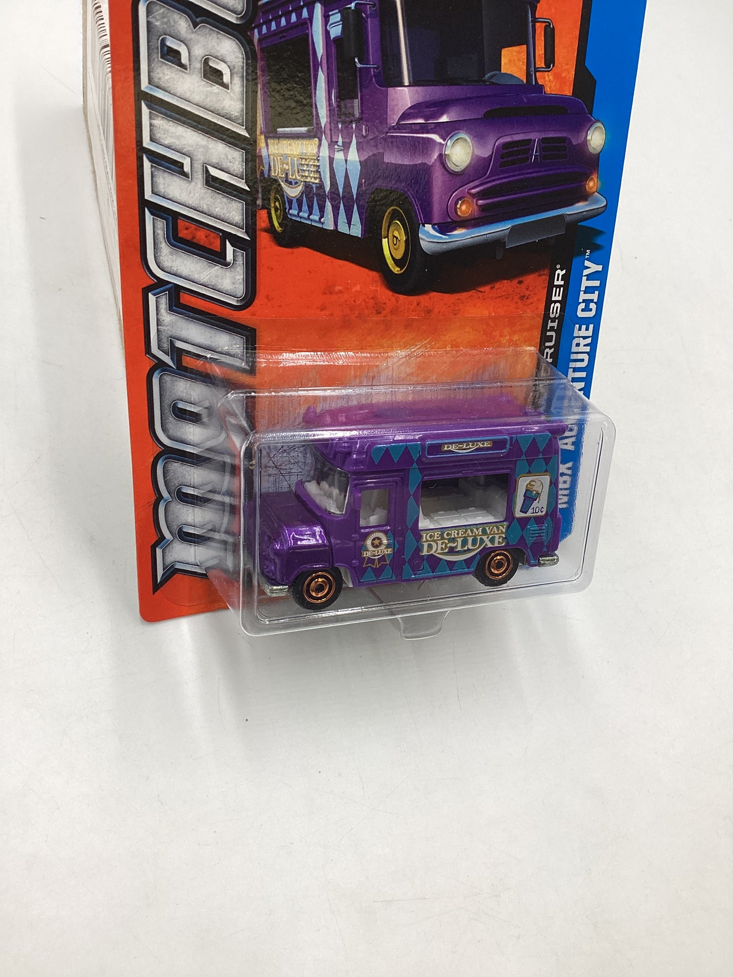 Matchbox 2013 MBX Adventure City Ice Cream Cruiser Purple #32 207E