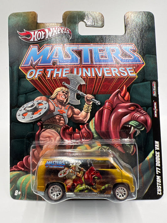 Hot Wheels Premium Masters Of The Universe Custom 77 Dodge Van Gold 272E