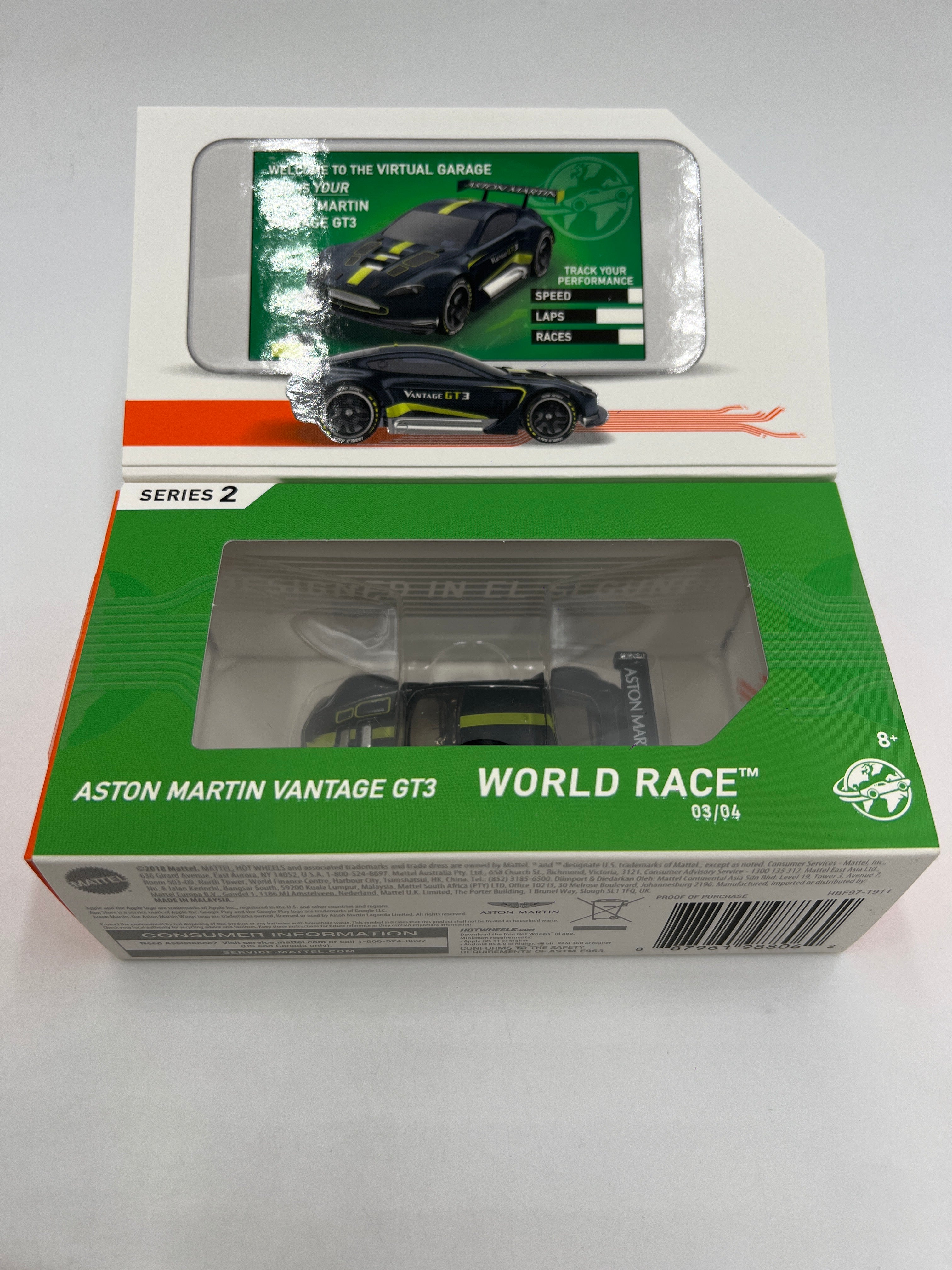 Hot Wheels iD World Race Series 2 #3 Aston Martin Vantage GT3