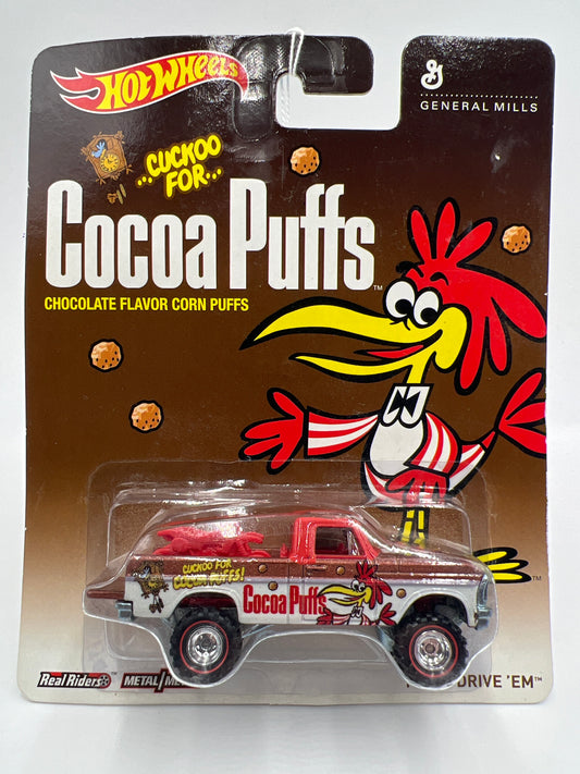 Hot Wheels Premium General Mills Cocoa Puffs Texas Drive Em