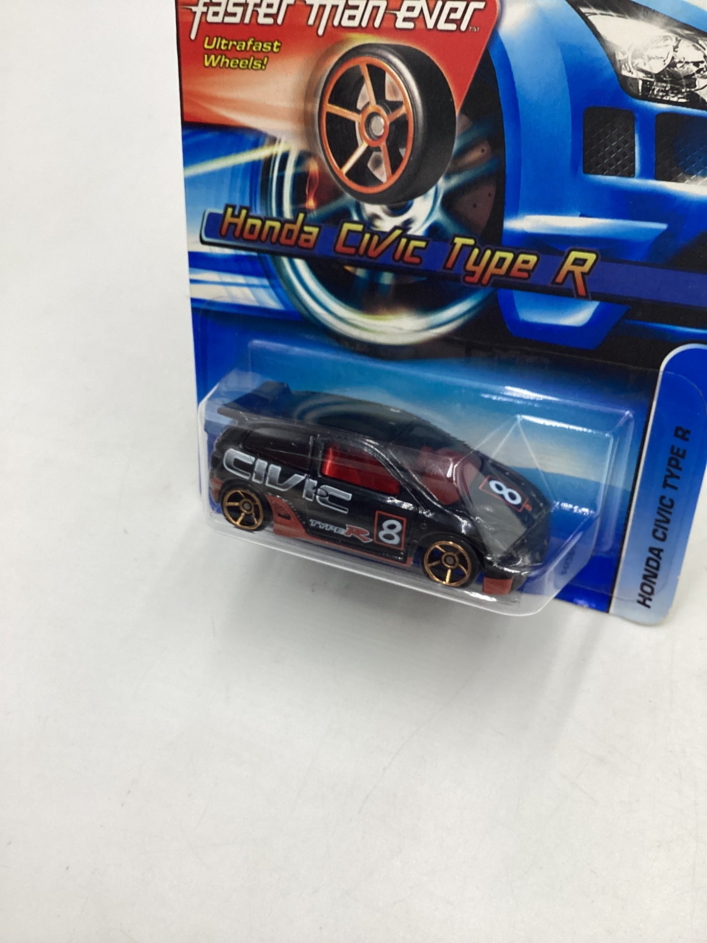 2006 Hot wheels Faster Than Ever #133 Honda Civic Type R Black 78A