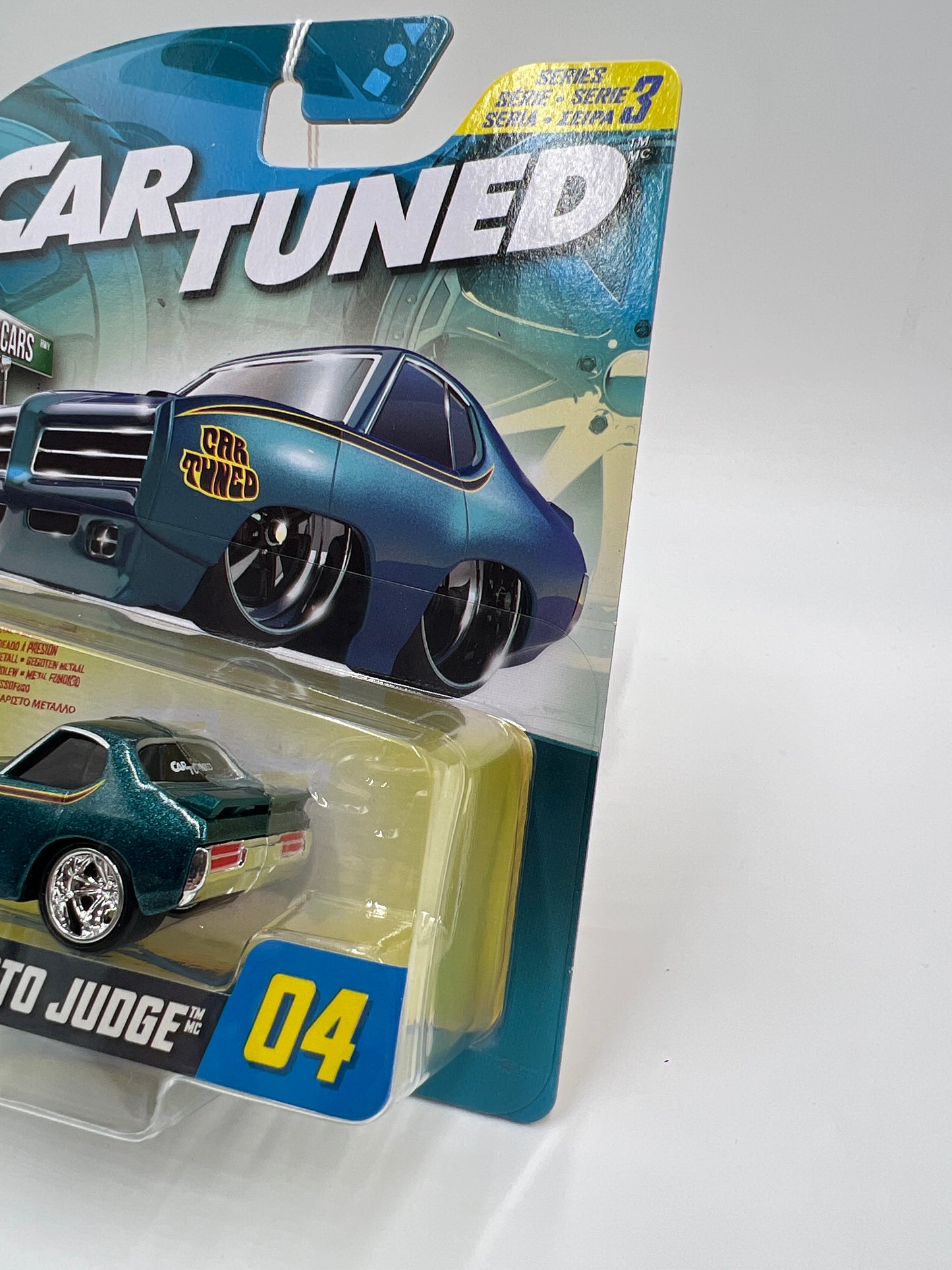 2025 MGA Car Tuned Series 3 #4 69 Pontiac GTO Judge Blue 179D