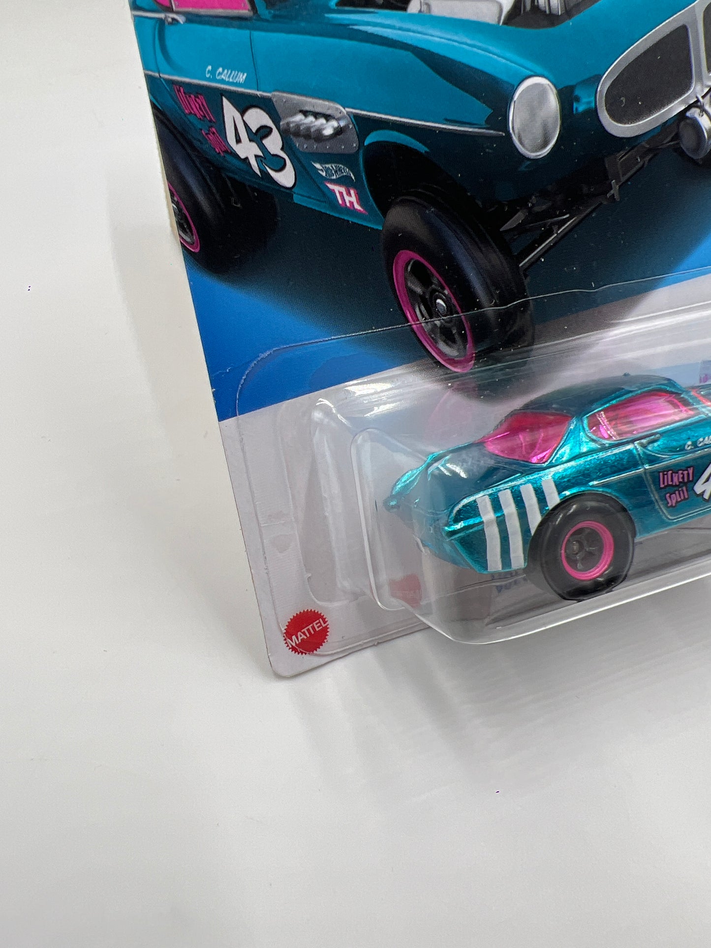 2024 Hot Wheels Super Treasure Hunt #153 Volvo P1800 Gasser Blue W/Protector