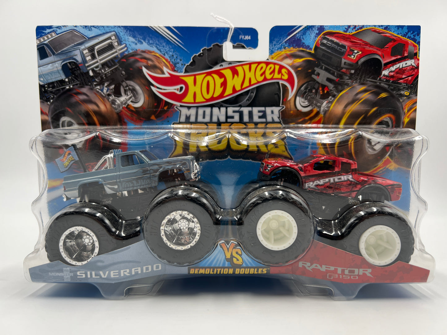 Hot Wheels Monster Trucks Demolition Doubles Silverado Vs Raptor F150 136F