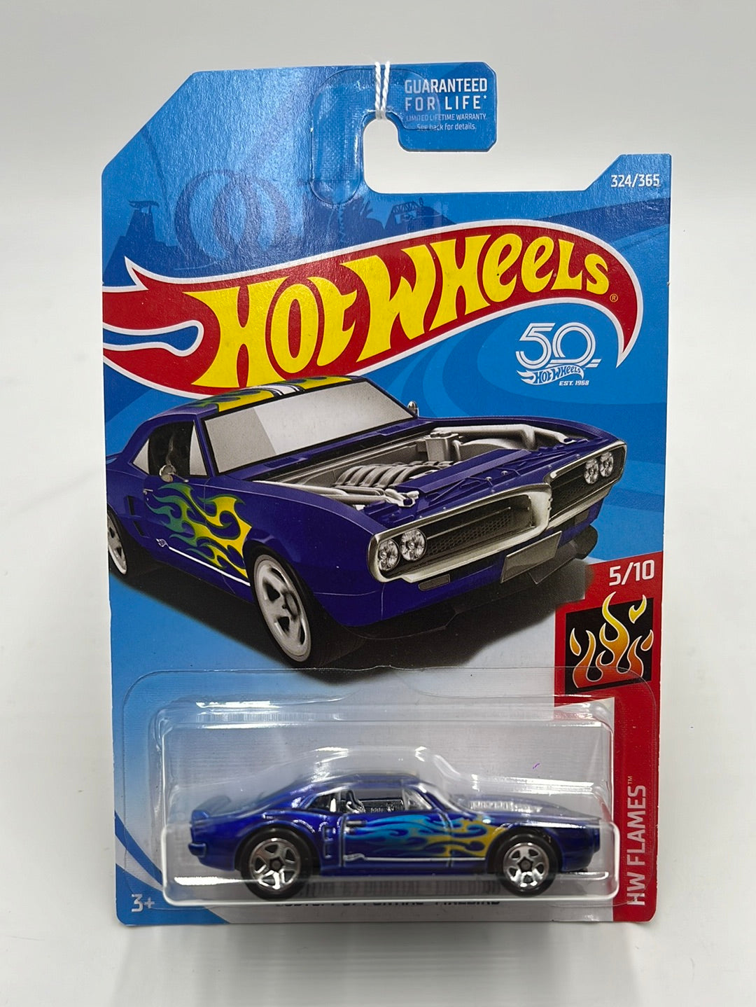 Hot Wheels 2018 Custom 67 Pontiac Firebird Blue #324 37D