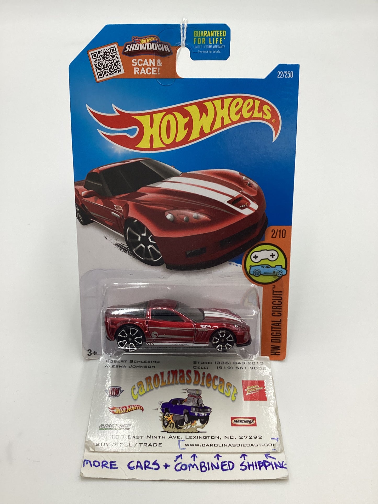 2016 Hot Wheels Treasure hunt #22 11 Corvette Grand Sport Red