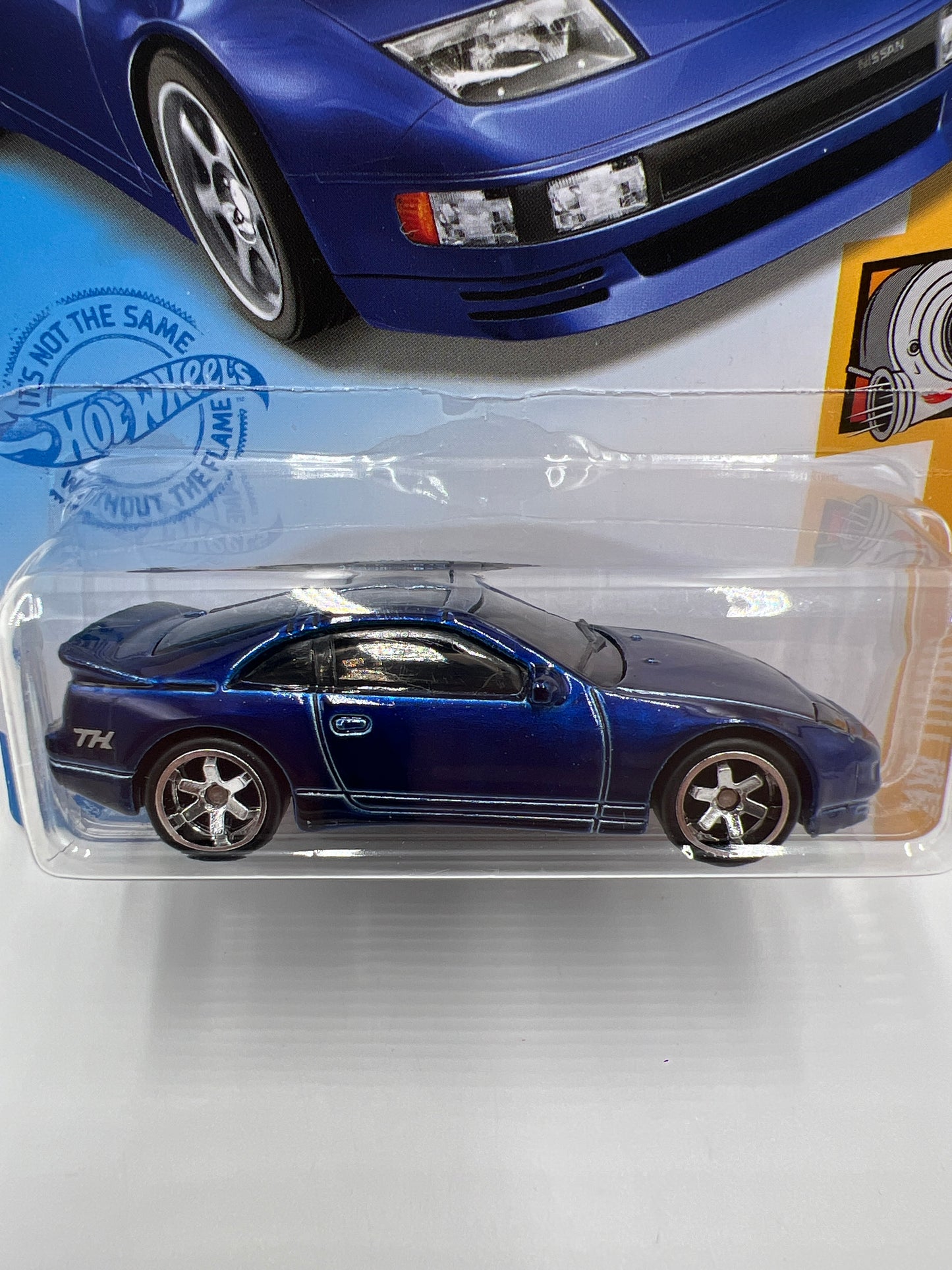 2021 Hot Wheels Super Treasure Hunt #23 Nissan 300ZX Twin Turbo Blue W/Protector