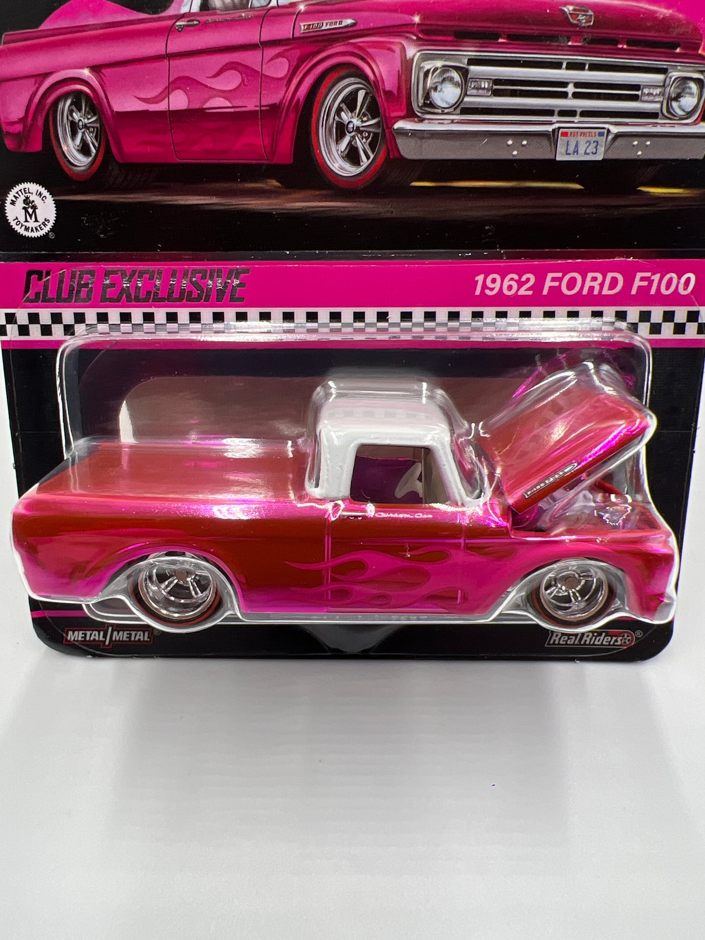 Hot Wheels RLC Club Exclusive 1962 Ford F-100 Pink W/Protector