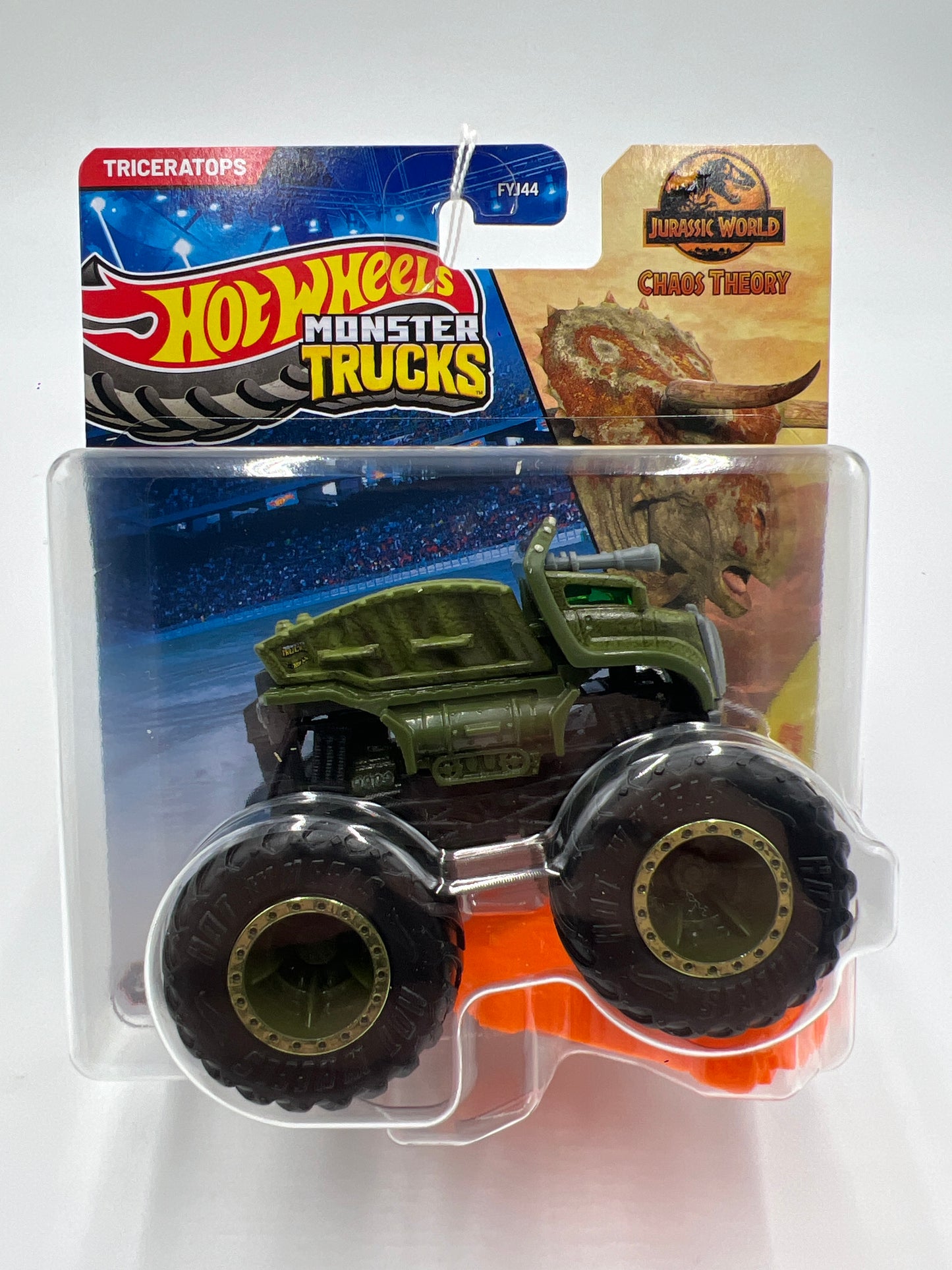 2025 Hot Wheels Monster Trucks Jurassic World Chaos Theory Triceratops Green 133E