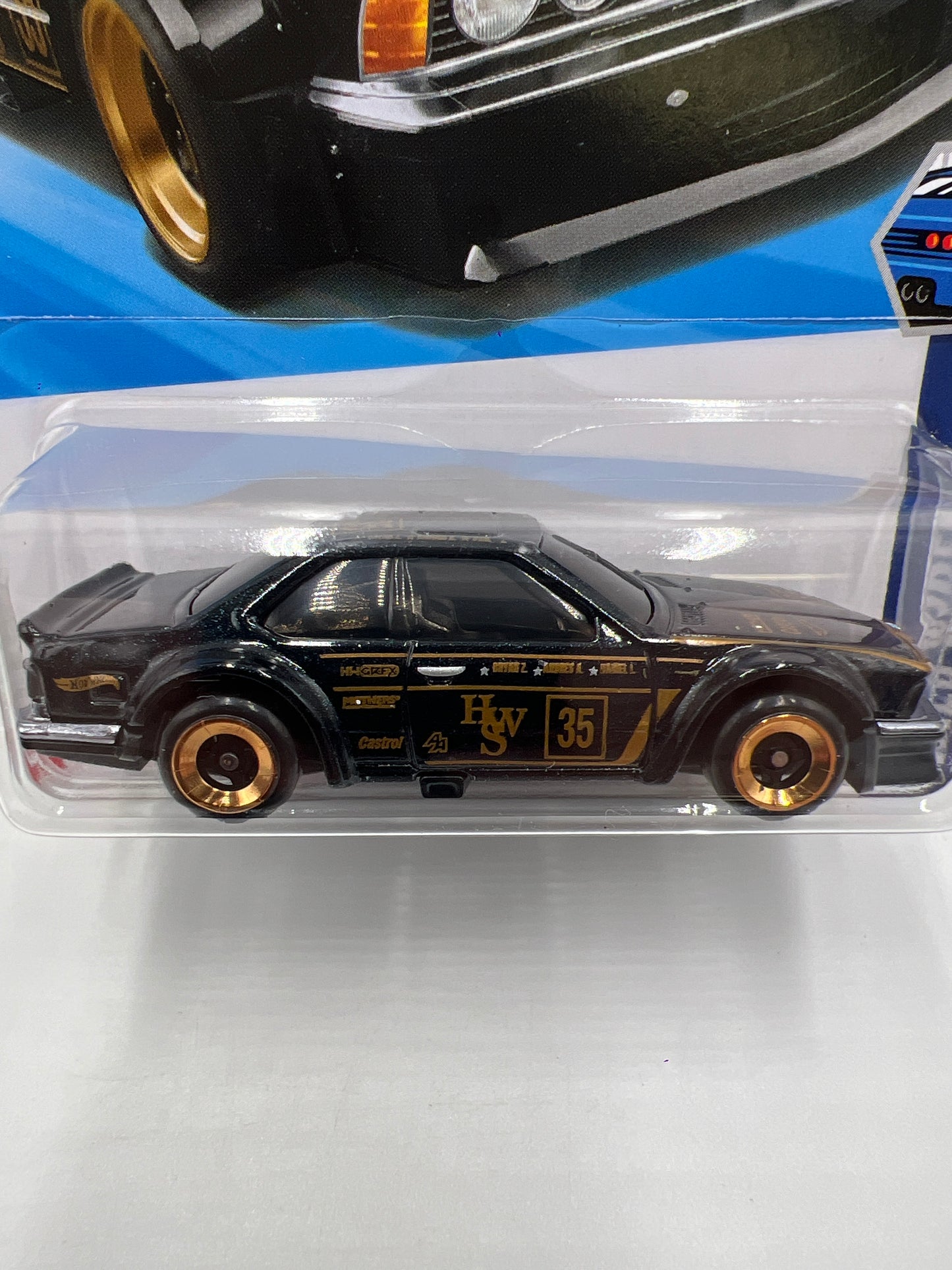 2025 Hot Wheels H Case Wild Widebody #185 BMW 635 CSi Black 108E