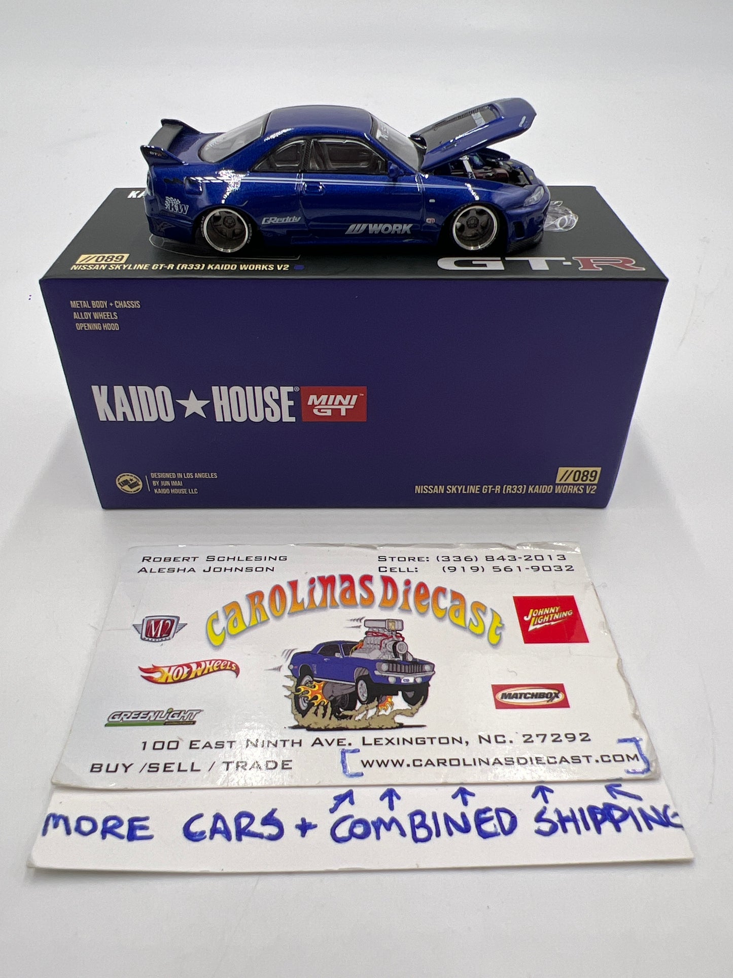 Mini GT Kaido House #089 Nissan Skyline GT-R R33 Kaido Works V2