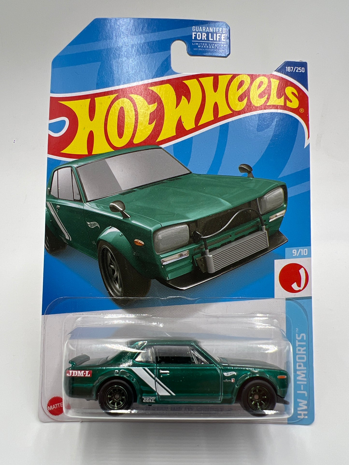2022 Hot Wheels Super Treasure Hunt #187 Nissan Skyline HT 2000GT-X Green W/Protector